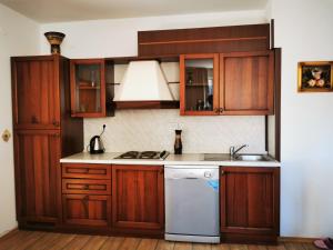 Kuchyň nebo kuchyňský kout v ubytování Apartament 202 Stream Resort Hotel