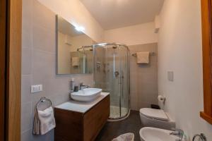 Koupelna v ubytování Villa Marmarole a Calalzo