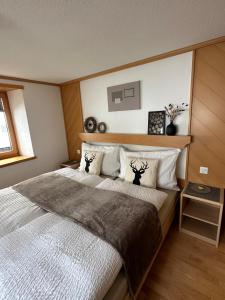 Postel nebo postele na pokoji v ubytování Apartment Bergfreude