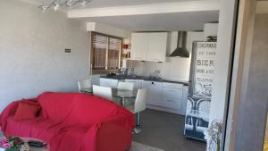 Kuchnia lub aneks kuchenny w obiekcie Moderne Appartement Cannes Californie