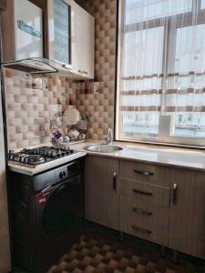 Η κουζίνα ή μικρή κουζίνα στο Apart Tashkent