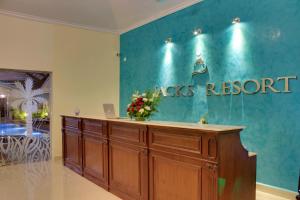 The lobby or reception area at Jacks Resort