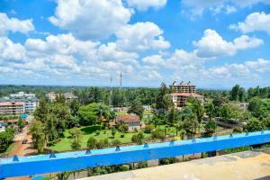 a view of the city from a bridge at Mex Homes Studio in Nairobi