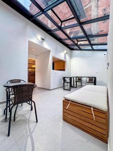 Ένα ή περισσότερα κρεβάτια σε δωμάτιο στο Hotel Boutique - Light