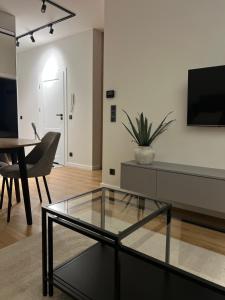 TV a/nebo společenská místnost v ubytování Apartament NP