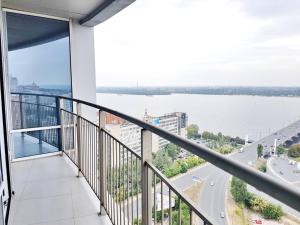 Balkón nebo terasa v ubytování Best Apartments in Most City, River View