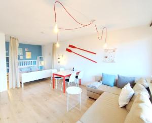 Postel nebo postele na pokoji v ubytování MOOKI Beach Apartment