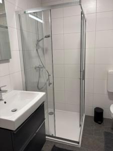 Koupelna v ubytování Ferienwohnung Nußbaumer