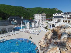The swimming pool at or close to Aphrodite Palace
