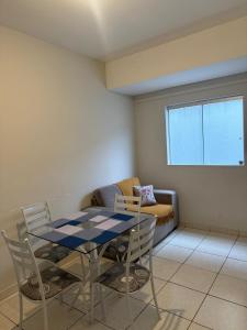 Posezení v ubytování Aconchegante apartamento II