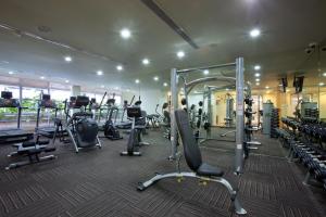 a room with a lot of chairs and a lot of lights at PARKROYAL Serviced Suites Kuala Lumpur in Kuala Lumpur