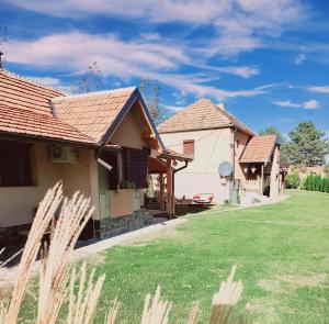 a couple of houses with a grass yard at DVOR seosko turisticko domacinstvo in Donja Toponica
