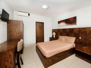 TV a/nebo společenská místnost v ubytování Hotel JM