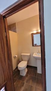 Koupelna v ubytování Hotel Amecatl