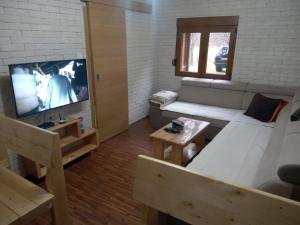 TV a/nebo společenská místnost v ubytování House under peaks