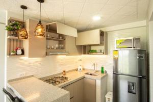 Kuchyň nebo kuchyňský kout v ubytování 1007 Nuevo Cerca Clinica Foscal & Ardila Lulle