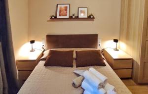 En eller flere senge i et værelse på Apartamento en Betanzos