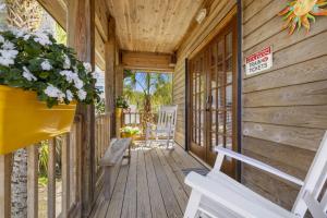 Balkón nebo terasa v ubytování Cedar Hill Depot