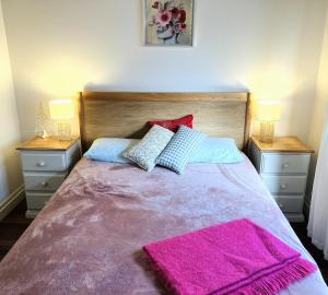 Ένα ή περισσότερα κρεβάτια σε δωμάτιο στο Family and pet friendly home in Brisbane