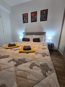 Postel nebo postele na pokoji v ubytování Apartmani Krunet