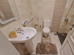 Koupelna v ubytování Freshly Modern Renewed 3BR Full AirCod Dar masr Qornfel + 12 fotografií