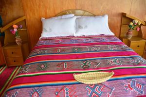 Postel nebo postele na pokoji v ubytování TOTORA WASI - islas chimu titicaca