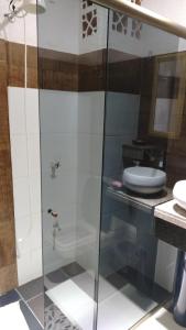 Koupelna v ubytování Stefanich Aparthotel 90 + 18 fotografií