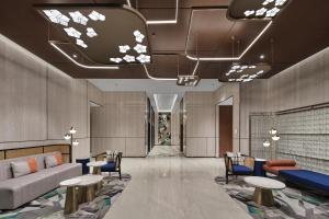 Posezení v ubytování Hilton Garden Inn Beijing Yizhuang