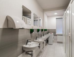 Koupelna v ubytování Gar'is Hostel Lviv
