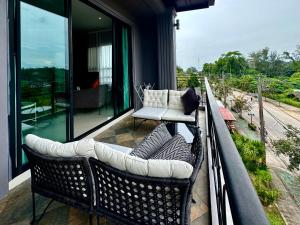 Гостиная зона в Klong Muang Beach Apartment
