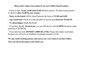 a page of a document with the words want to make reservation if you cant at Naga Hostel & Café in Thakhek