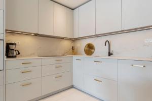 Kuchyň nebo kuchyňský kout v ubytování Espacioso y encantador apartamento en las gaviotas
