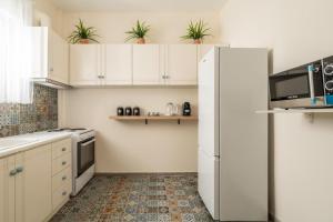 Kuchyň nebo kuchyňský kout v ubytování Emilia Athens