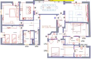 Plan piętra w obiekcie Upscale Athens Luxury Penthouse