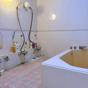 Koupelna v ubytování Guest House Vingt-Neuf 美好境界湯澤館