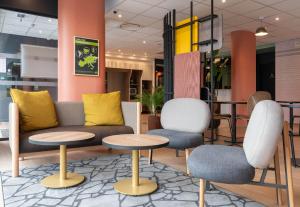 Χώρος καθιστικού στο B&B HOTEL Villefranche-sur-Saône Sud