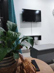 TV a/nebo společenská místnost v ubytování AtTheDeck