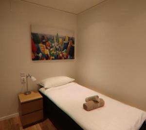 Postelja oz. postelje v sobi nastanitve Beautiful Home In Karlshamn With 3 Bedrooms And Wifi