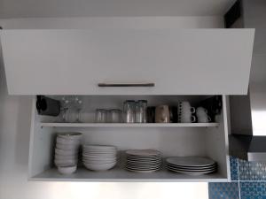 Kuchyň nebo kuchyňský kout v ubytování Charmant appartement bord de mer