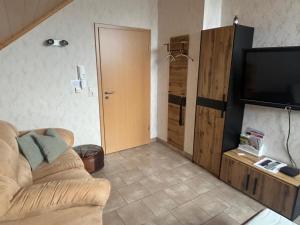 TV a/nebo společenská místnost v ubytování Apartment in Stauseenähe
