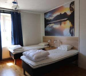 Ένα ή περισσότερα κρεβάτια σε δωμάτιο στο Beautiful Home In Karlshamn With 3 Bedrooms And Wifi