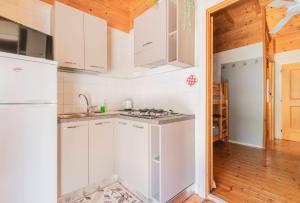 Kuchyň nebo kuchyňský kout v ubytování Camping OASI
