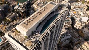 Blick auf The Signature Suite in Mercury Tower aus der Vogelperspektive