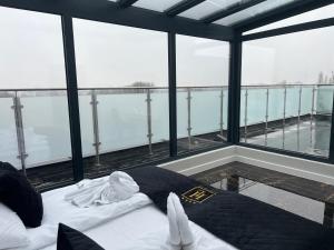 Balkón alebo terasa v ubytovaní Hotel Lantier Wellness & Spa