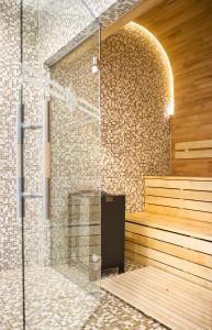 Koupelna v ubytování Hotel Porto