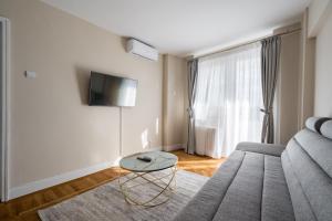 TV a/nebo společenská místnost v ubytování City View Apartment with Private Balcony