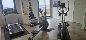 Fitness centrum a/nebo fitness zařízení v ubytování Brit Hotel Vendée Mer