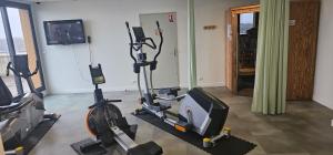 Fitness centrum a/nebo fitness zařízení v ubytování Brit Hotel Vendée Mer