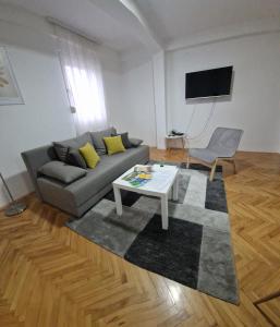 TV a/nebo společenská místnost v ubytování Apartman DRINA