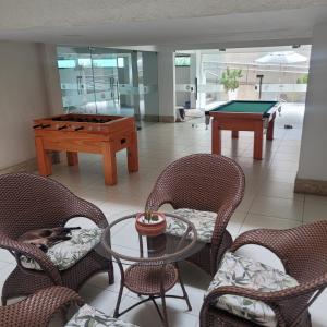 Biliár nebo kulečník v ubytování Apto 310 - Residencial Monte Fuji